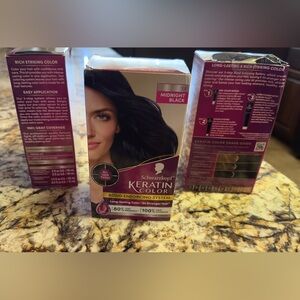 3 NEW BOXES OF “MIDNIGHT Black” hair color$20 for all 3.